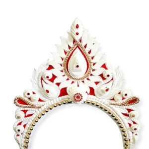 Women’s Bengali Bridal Crown, Whit...