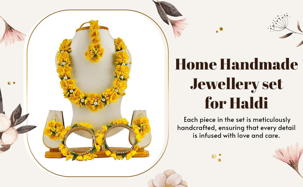 Handmade Jewellery set for Haldi SPN-JGSP