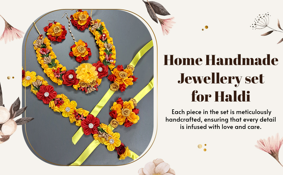 Handmade Jewellery set for Haldi SPN-JGSP