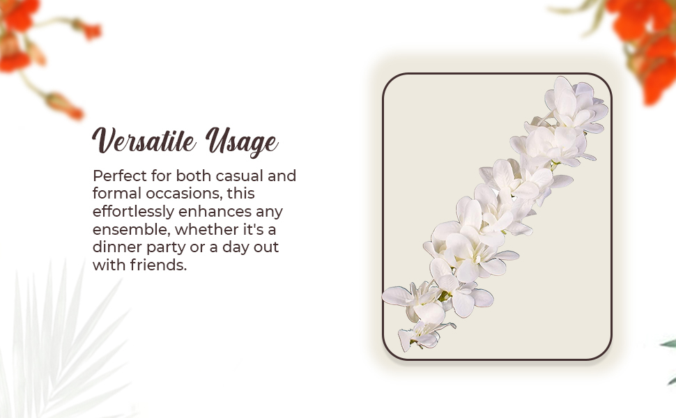 Artificial Orchid Flower Hair Pins for Women, Floral Hair Accessories SPN-JGSP