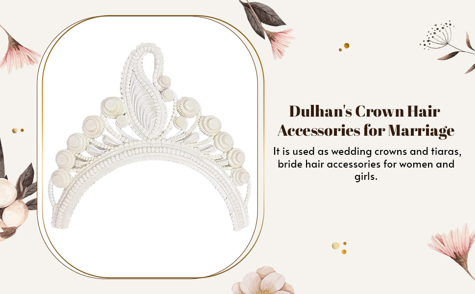 Dulhan's Crown Hair Accessories for Marriage SPN-JGSP
