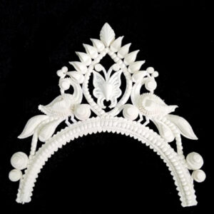 Sola Bridal Crown Wedding Mukut Hair Acc...