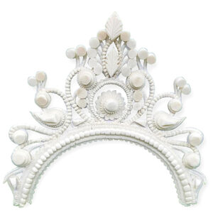 White Shola Bridal Crown for Women&#8217...