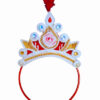 BengCraft Shola Mukut for Baby Girl, Bengali Sola Mukut for Annaprashan, Rice Ceremony White Hair Band Crown for Kids Child Boy