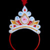 BengCraft Shola Mukut for Baby Girl, Bengali Sola Mukut for Annaprashan, Rice Ceremony White Hair Band Crown for Kids Child Boy - Image 2