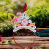 BengCraft Shola Mukut for Baby Girl, Bengali Sola Mukut for Annaprashan, Rice Ceremony White Hair Band Crown for Kids Child Boy - Image 4
