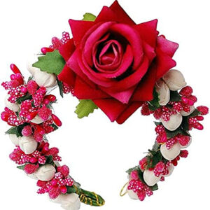 Artificial Rose Gajra Floral Hair Access...