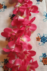 Juda Maker Pink Orchid Flower Gajra Hair...