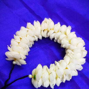 Women White Flower Gajra Hair Accessorie...