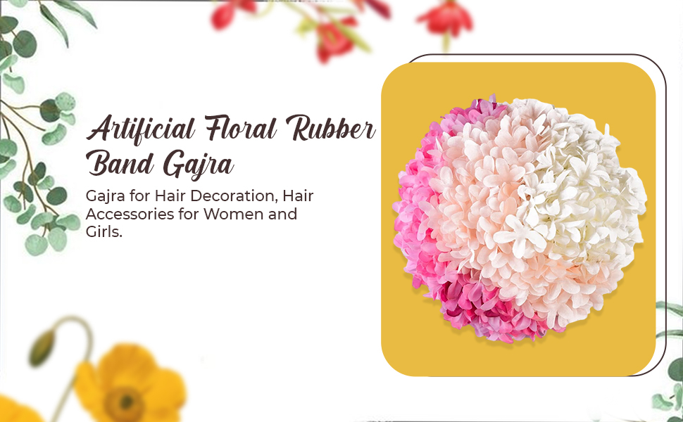 Floral Rubber Band Gajra SPN-JGSP