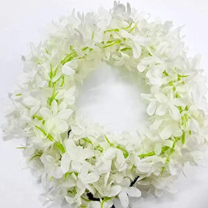 Artificial White Jesmine Flower Gajra Ha...