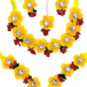 BengCraft Floral wedding jewellery set f...