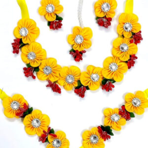 BengCraft Floral wedding jewellery set f...