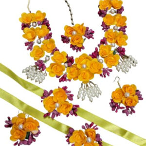 BengCraft Flowers Jewellery Set with Nec...