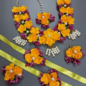 BengCraft Flowers Jewellery Set with Nec...