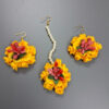 BengCraft Jewellery Wonderful Designer Flower Jewellery set for Bridal Neckacle Set for Women & Girls for Haldi, Mehandi, Wedding, Bridal & Baby Shower with Necklace, Earrings, Maang Tika & Bracelet - Image 7