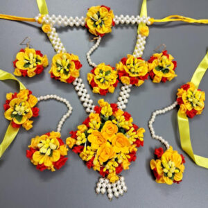 BengCraft Haldi Jewellery Set for Weddin...