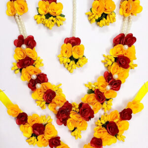Flowers Jewellery Set for Mehandi Haldi ...