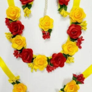 Flowers Jewellery Set for Mehandi, Haldi...