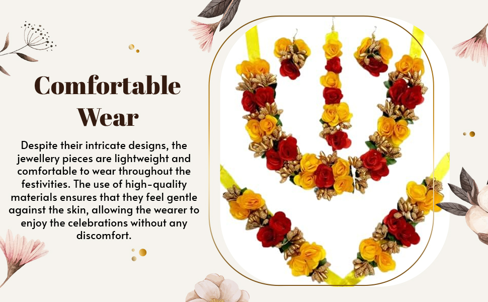 SPN-JGSP Flower jewellery Set for Wedding