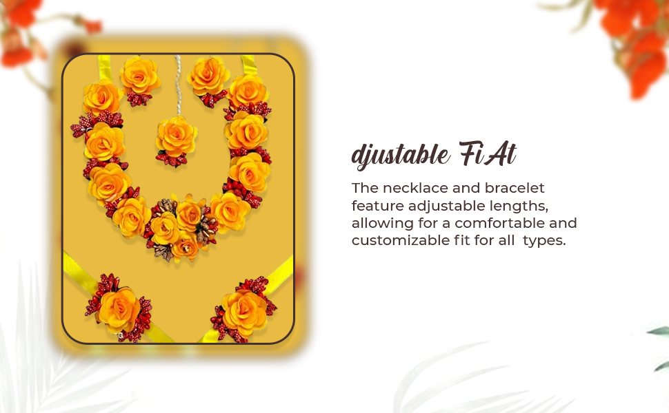 Trendy flower jewellery set for bridal and bridemates SPN-JGSP