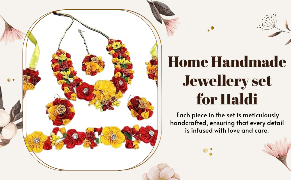 SPN-JGSP Flower jewellery Set for Wedding