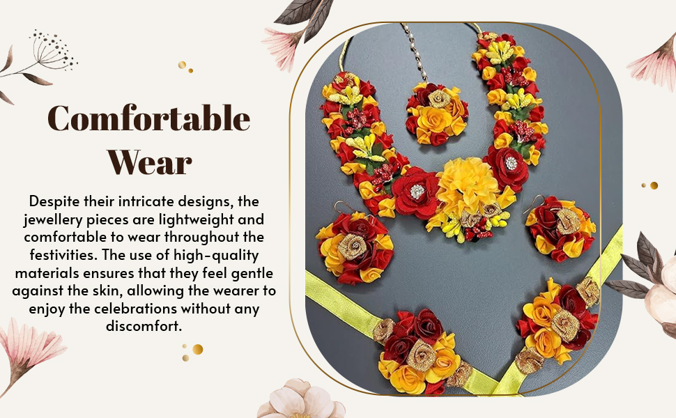 SPN-JGSP Flower jewellery Set for Wedding