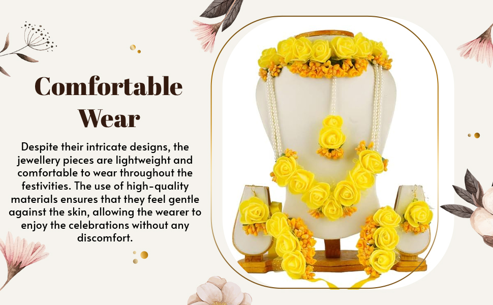 SPN-JGSP Flower jewellery Set for Wedding