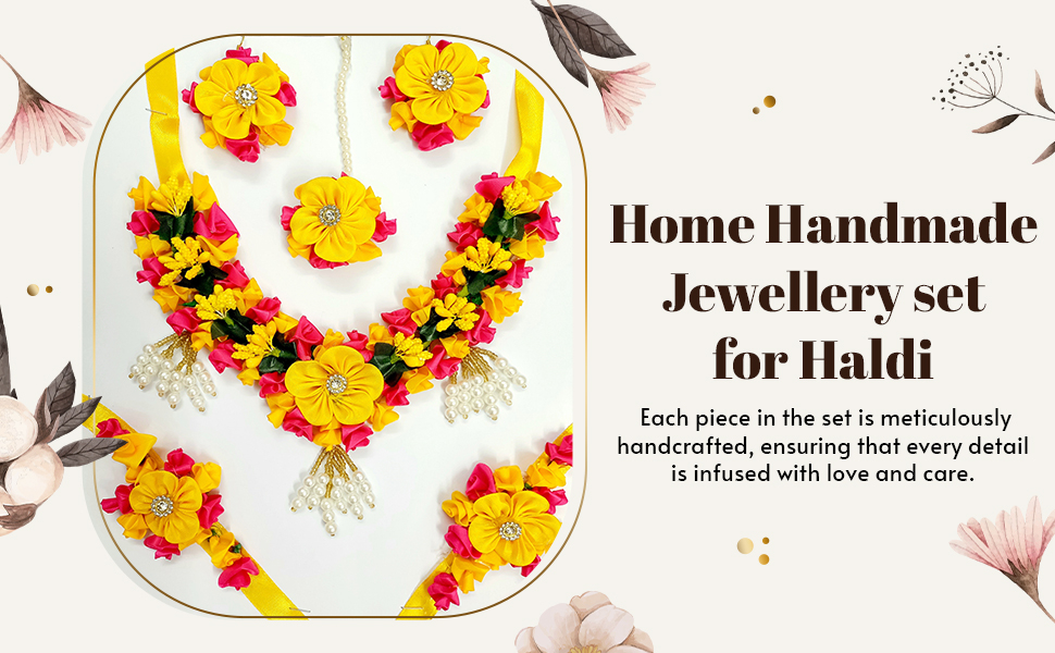 Flowers Jewellery Set For Mehandi SPN-JGSP