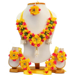 BengCraft Flower Jewellery Set For Mehan...