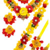 BengCraft Floral Jewellery Set for Bride, Artificial Flower Jewellery for Haldi Mehndi jewelry for Mom, Women Bridal Jewellery Set
