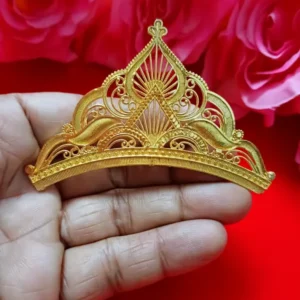 Golden Mukut Crown for God Goddess and K...