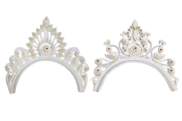 Traditional Bridal Mukut, Wedding Headgear, Handcrafted Women Hair Accessory